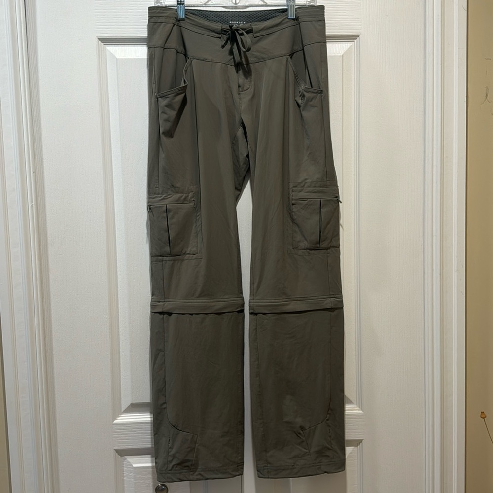 Mountain Hardwear Olive Green Convertible Cargo Joggers